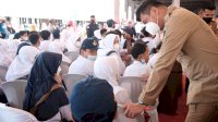 Ribuan Pelajar di Gowa Antusias Ikut Vaksinasi Covid-19, Harap Sekolah Segera Dibuka