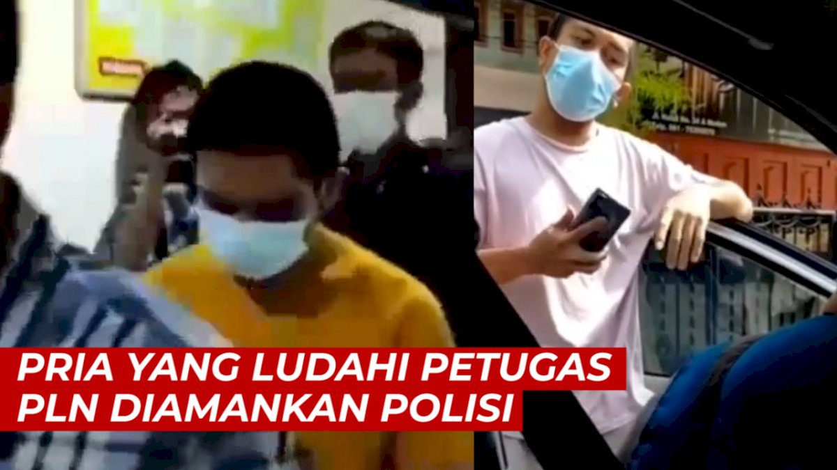 VIDEO: Pria yang Ludahi Petugas PLN Saat Menagih Tunggakan Diamankan Polisi