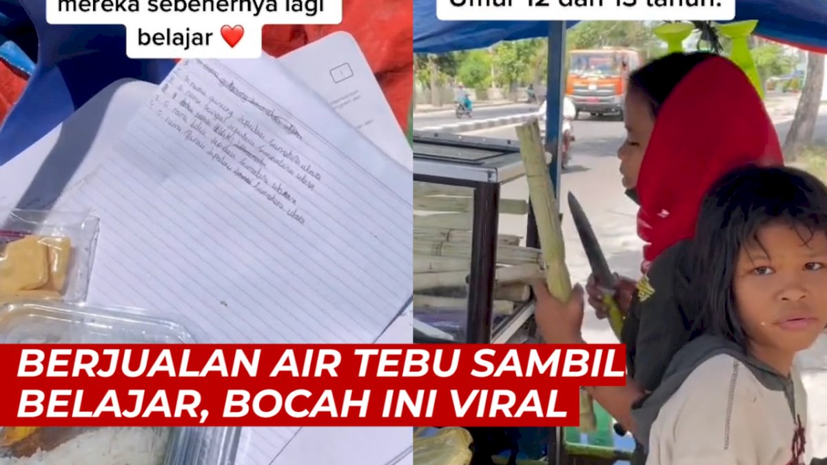 VIDEO: Bikin Kagum, Bocah Perempuan Ini Berjualan Air Tebu Sambil Belajar