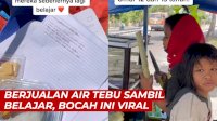 VIDEO: Bikin Kagum, Bocah Perempuan Ini Berjualan Air Tebu Sambil Belajar