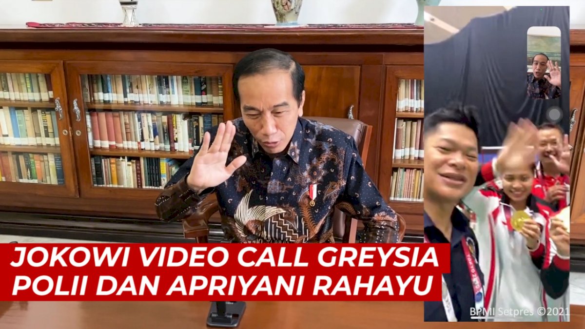 Video Call Greysia Polii dan Apriyani Rahayu, Jokowi: Rakyat Indonesia Bangga