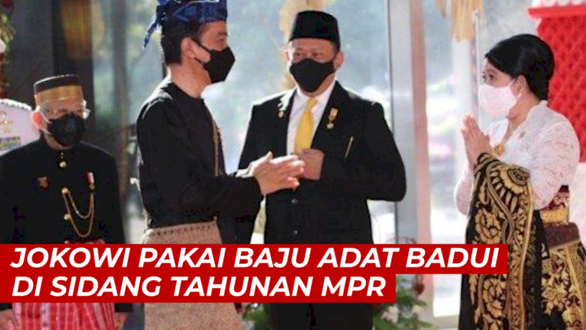 VIDEO: Jokowi Pakai Baju Adat Badui di Sidang Tahunan MPR