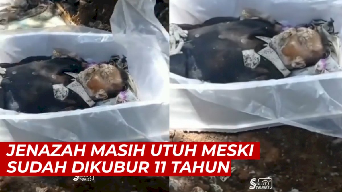 VIDEO: Bikin Heboh, Jenazah Masih Utuh Meski Sudah Dikubur 11 Tahun