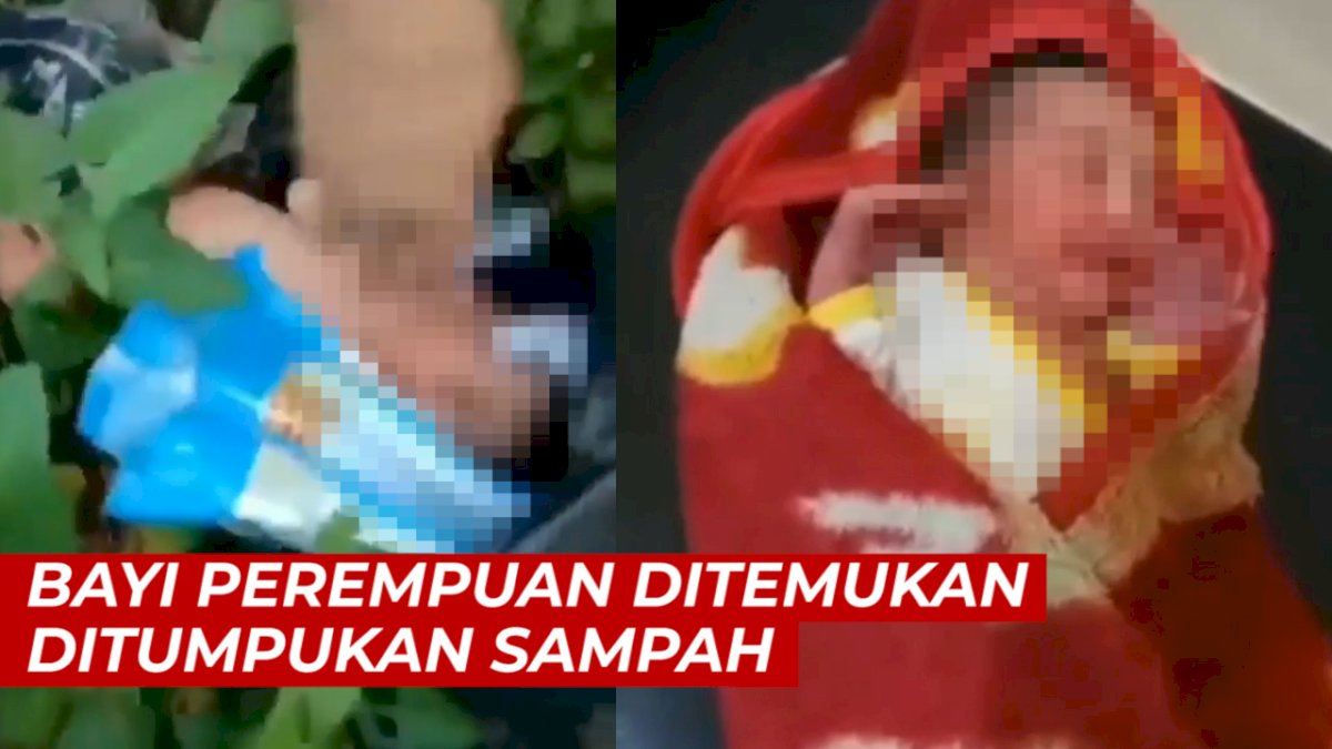 VIDEO: Terjadi Lagi, Bayi Perempuan Ditemukan di Tumpukan Sampah