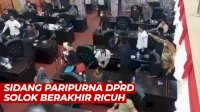 VIDEO: Sidang Paripurna DPRD Solok Berakhir Ricuh, Anggota DPRD Nyaris Adu Jotos