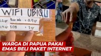 VIDEO: Viral, Warga di Papua Pakai Emas Beli Paket Internet