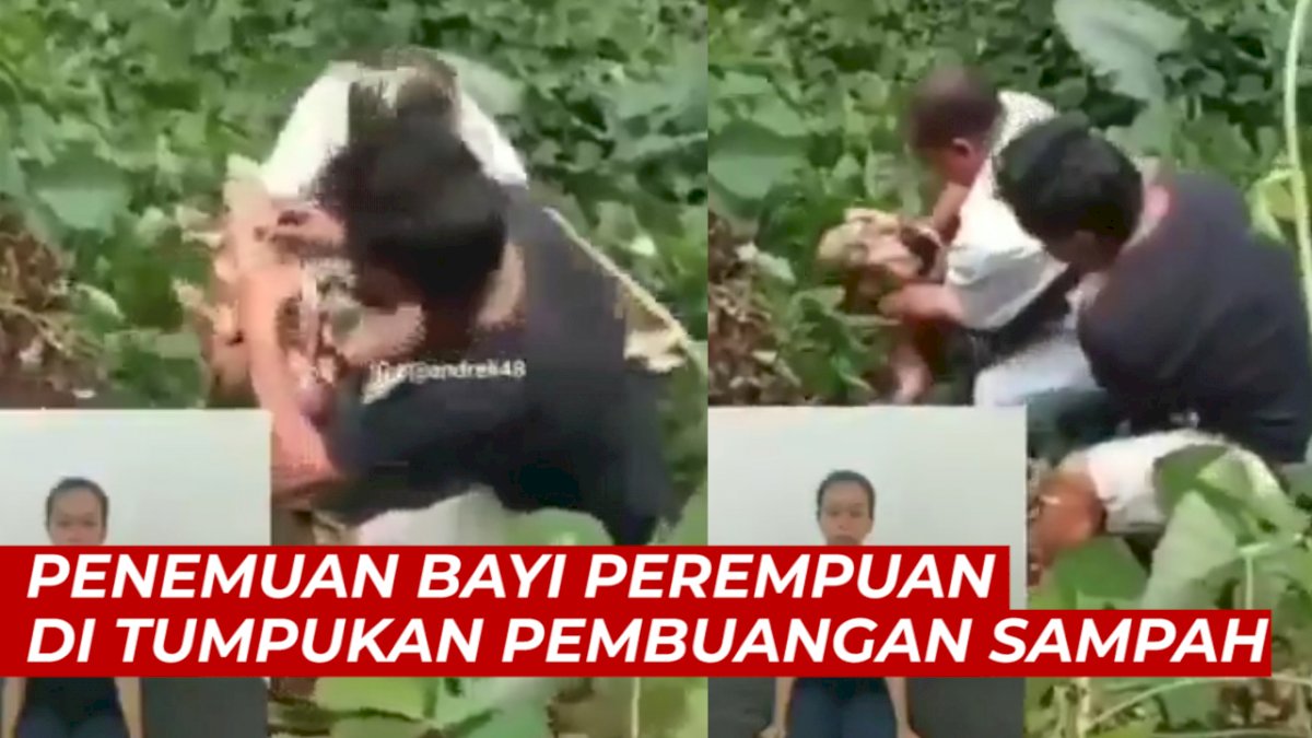 VIDEO: Detik-detik Penemuan Bayi Perempuan di Tumpukan Sampah, Pelaku Berhasil Ditangkap