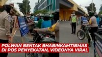 VIDEO: Viral, Polwan Bentak Bhabinkamtibmas di Pos Penyekatan