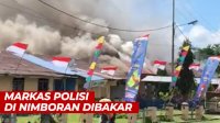 VIDEO: Markas Polisi di Nimboran Dibakar Massa