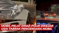 VIDEO: Mobil Pelat Dinas Polri Dikejar Usai Tabrak Pengendara di Jakarta Selatan
