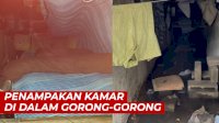 VIDEO: Penampakan ‘Kamar’ Di dalam Gorong-gorong, Ada Kasur dan Bantal Guling