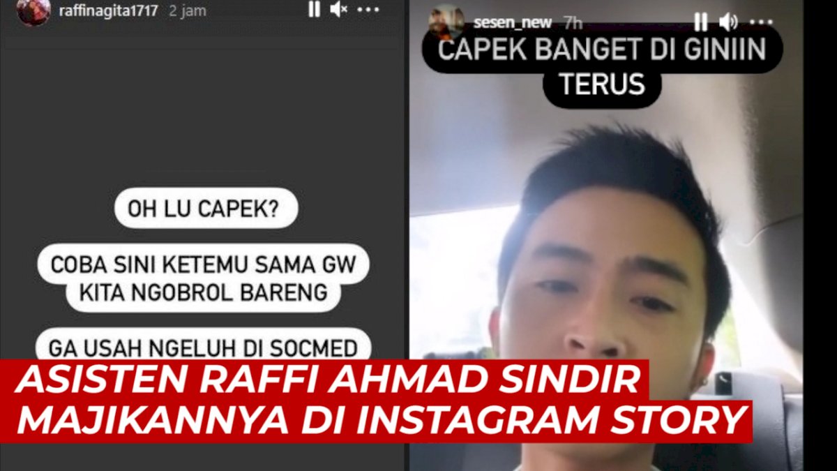 VIDEO: Heboh, Asisten Raffi Ahmad Sindir Majikannya di Media Sosial