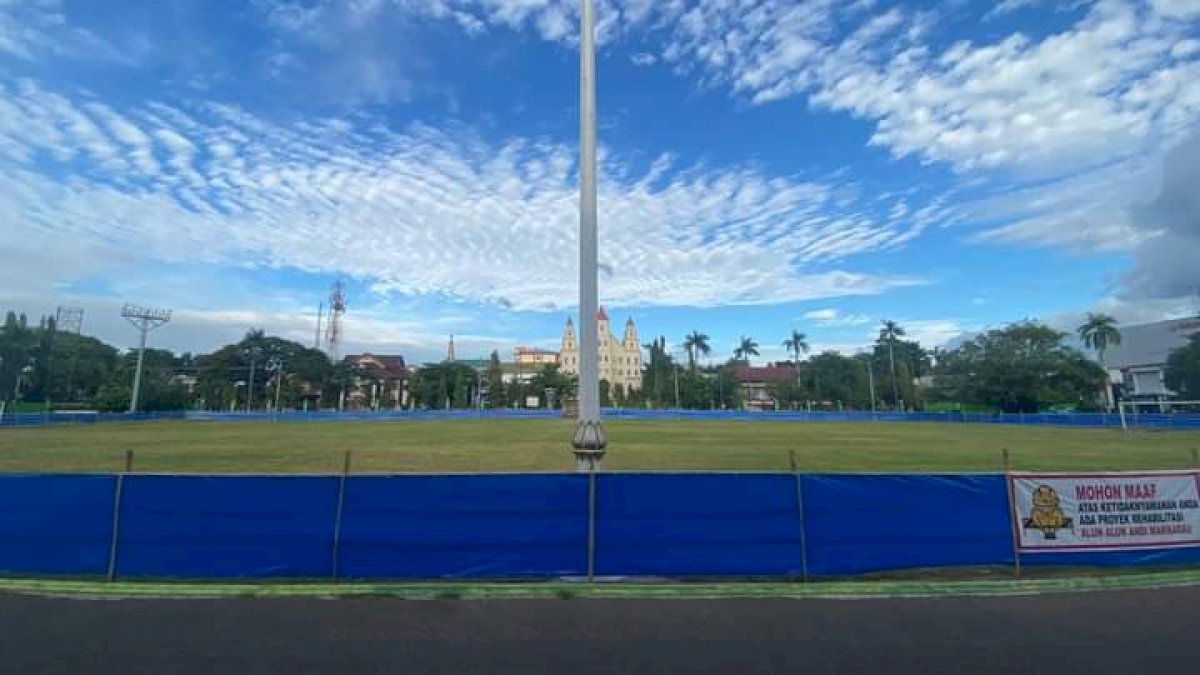 Rehabilitasi Lapangan Alun-Alun Andi Makkasau Parepare Dianggarkan Rp.1,9 M