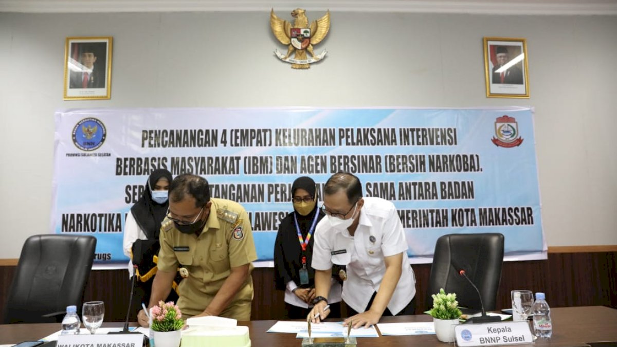 Wujudkan Kelurahan Bersinar, Pemkot Makassar-BNN Sulsel Komitmen Berantas Narkoba