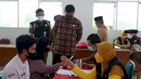 Persiapan Pembelajaran Tatap Muka, Bupati Gowa Tinjau Vaksinasi Pelajar