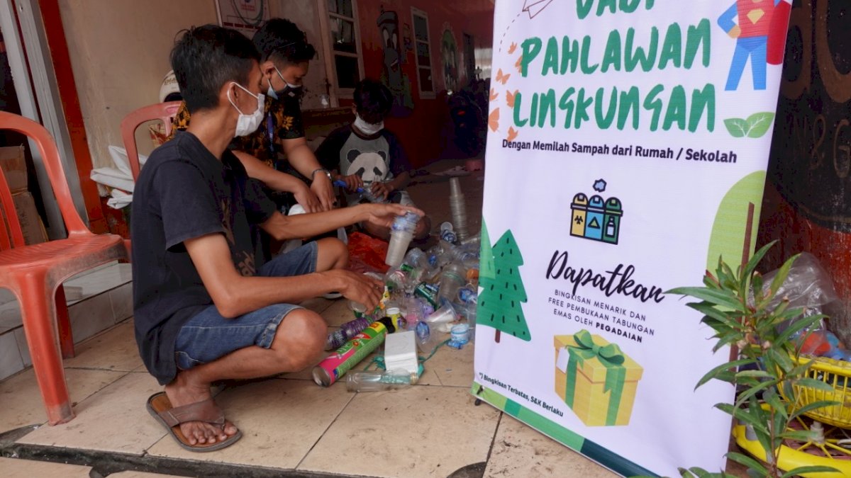 Lewat Kegiatan Memilah Sampah Menabung Emas, Pegadaian Ajak Anak-anak Jadi Pahlawan