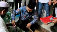 Wali Kota Danny Letakkan Baru Pertama Pembangunan Shelter Masjid Al Muttaqin