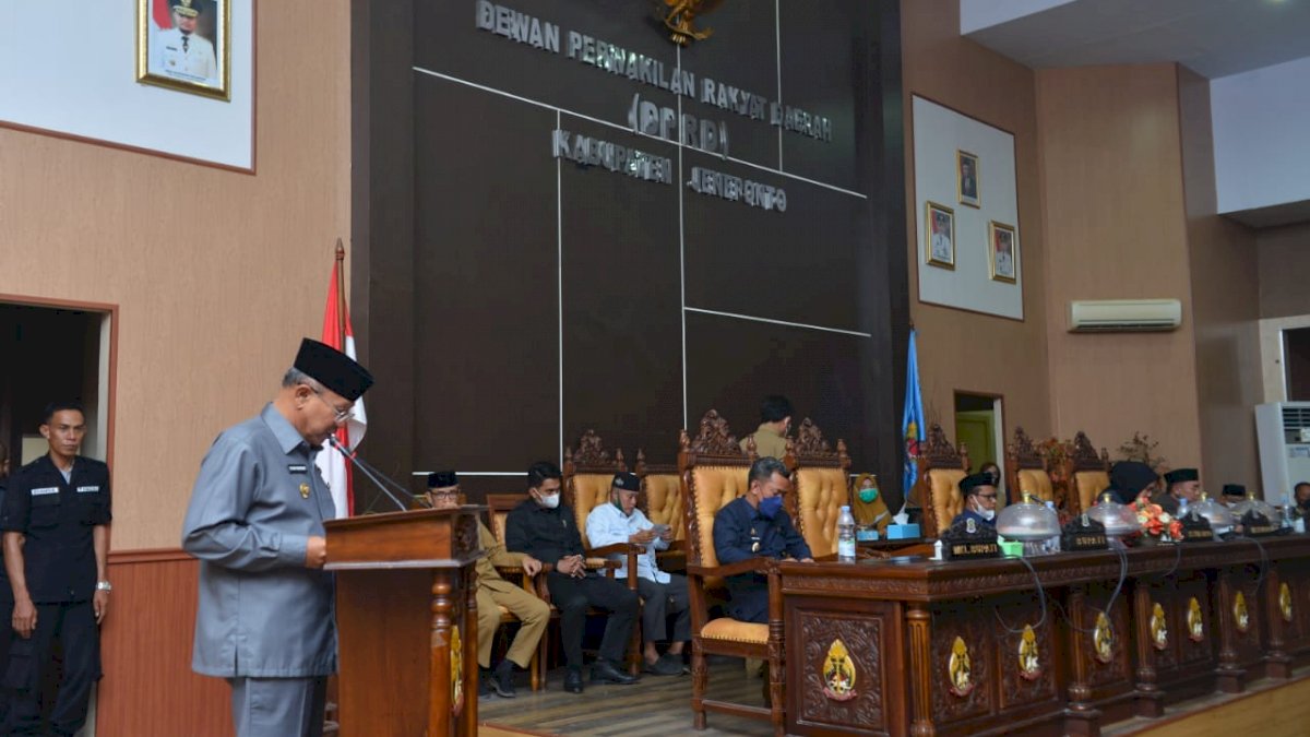 Hadiri Rapat Paripurna KUA PPAS, Ini Harapan Bupati Jeneponto