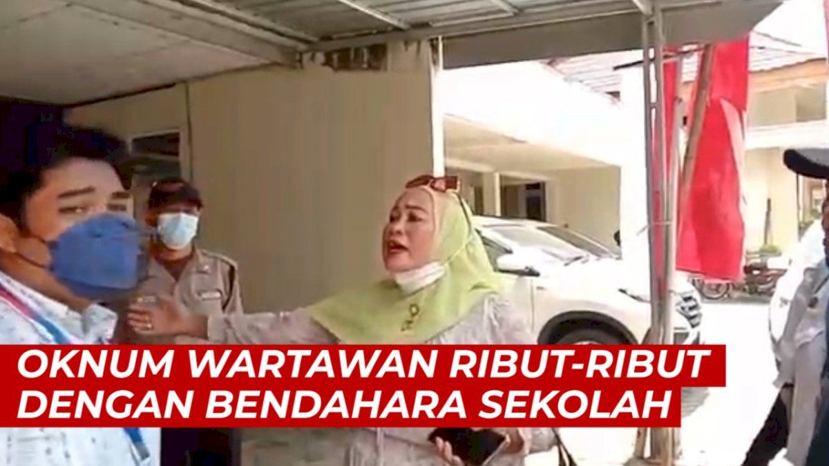 VIDEO: Viral, Oknum LSM dan Wartawan Ribut-Ribut dengan Bendahara Sekolah