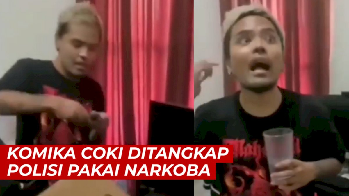 VIDEO: Detik-detik Komika Coki Ditangkap Polisi Pakai Narkoba