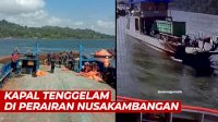 VIDEO: Detik-detik Kapal Milik Kementerian Hukum dan Ham Tenggelam di Perairan Nusakambangan