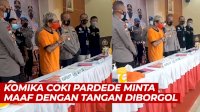 VIDEO: Komika Coki Pardede Minta Maaf dengan Tangan Diborgol