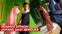 VIDEO: Ngamuk Ditagih Hutang saat Berduka, Pria Ini Suruh Penagih Lepas Jilbab