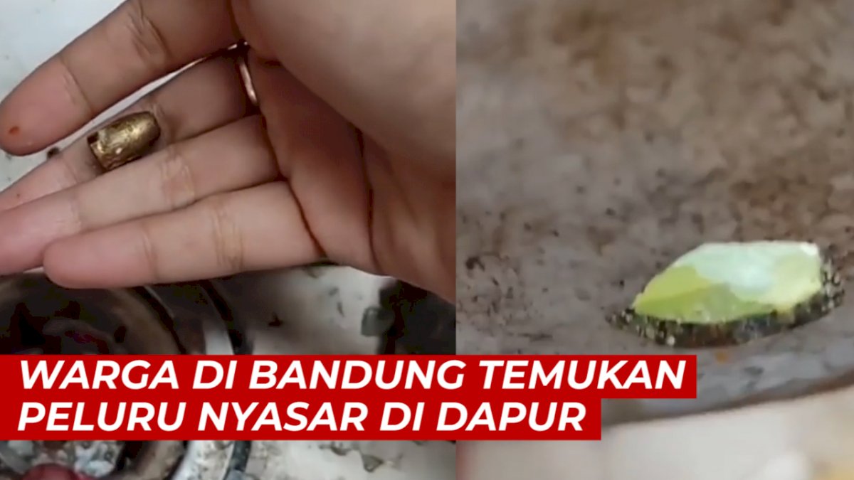 VIDEO: Warga di Bandung Temukan Peluru Nyasar di Dapur, Atap Rumah dan Panci Bolong