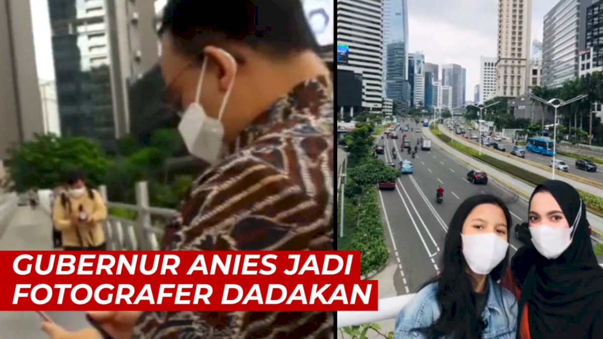 VIDEO: Viral, Gubernur Anies Jadi Fotografer Dadakan di JPO
