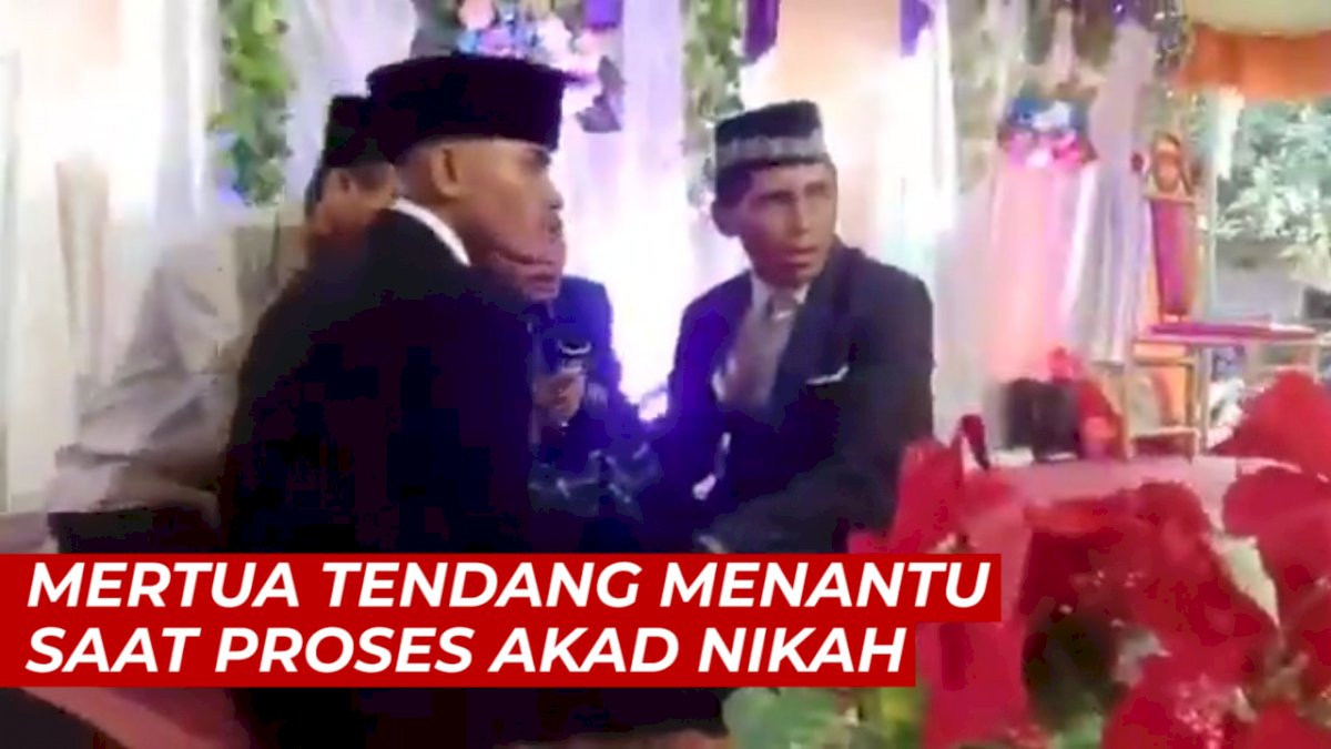 VIDEO: Viral, Mertua di Bima Tendang Menantu Saat Proses Akad Nikah