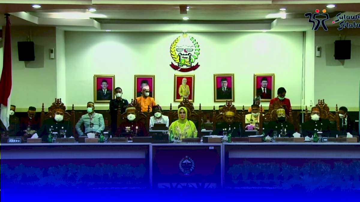 Rapat Paripurna HUT Sulsel ke-352, Kerjasama Kunci Keberhasilan Tangani COVID-19
