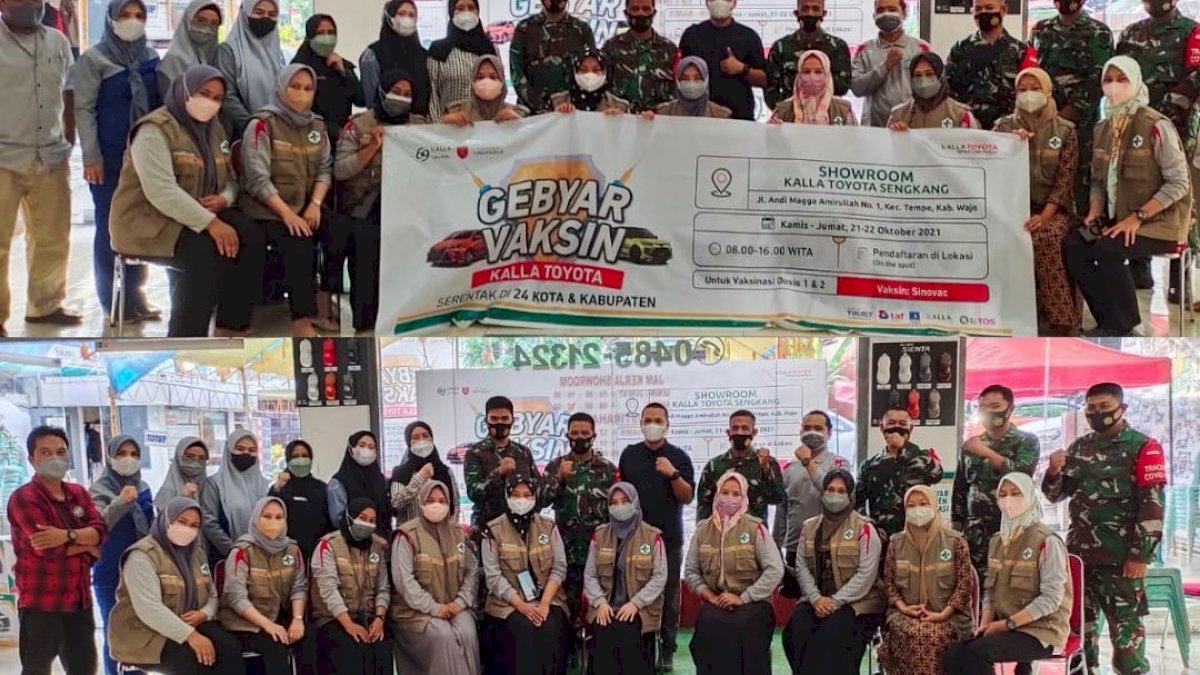 HUT ke-69 Kalla Group, Kalla Toyota Sengkang Gelar Gebyar Vaksin COVID-19