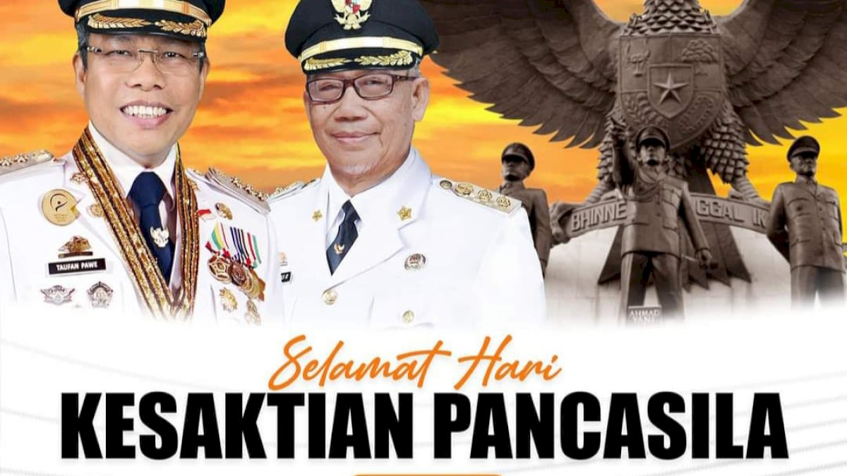 Walikota Taufan Pawe Ucapkan Selamat Hari Kesaktian Pancasila