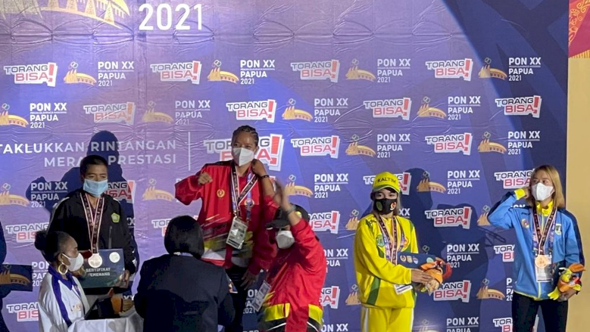 Sri Eviyanti Sumbang Medali Emas Pertama Buat Kontingen Sulsel di PON XX Papua 2021