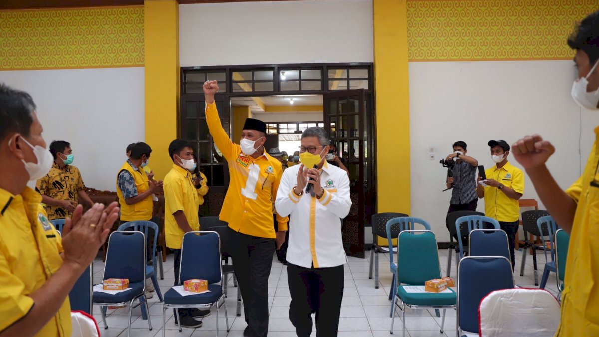 Konsolidasi di Tator, Victor Janji ke Taufan Pawe Kembalikan Kejayaan Golkar
