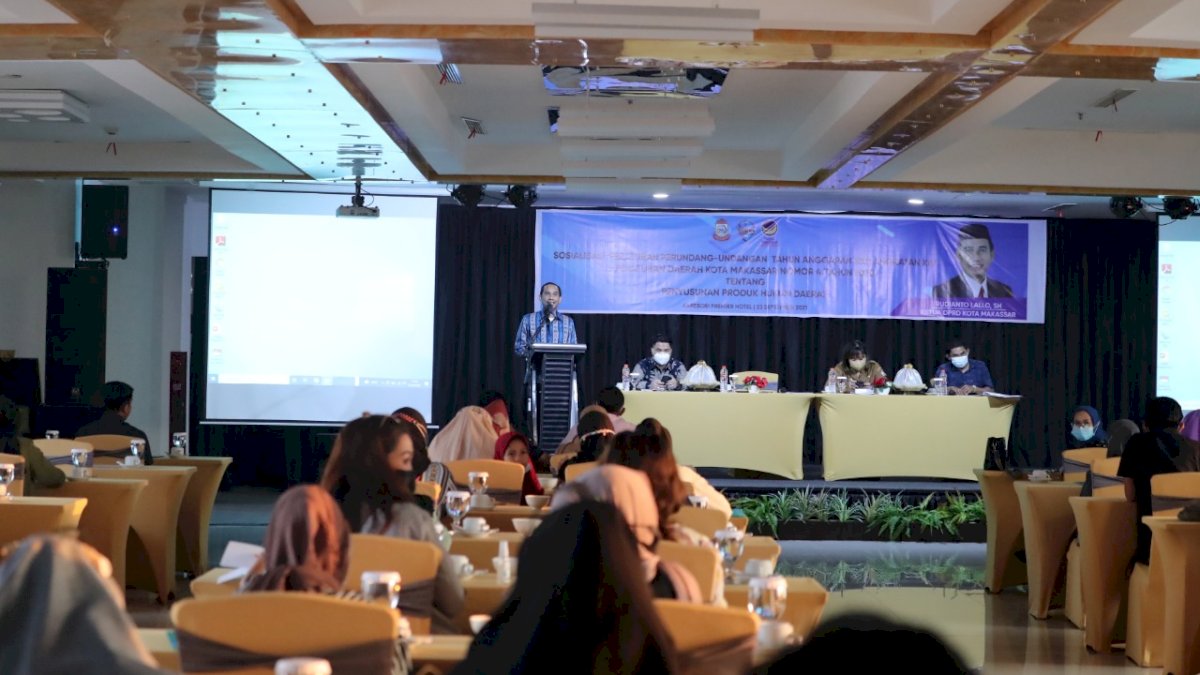 Ketua DPRD Makassar Rudianto Lallo Sosialisasi Perda Nomor 4 Tahun 2020