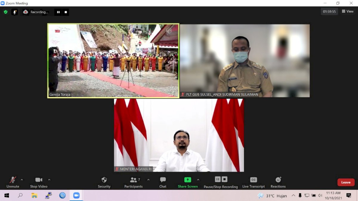 Hadiri Sidang Badan Pekerja Sinode Gereja Toraja, Plt Gubernur Sulsel Tegaskan Komitmen Pembangunan Toraja