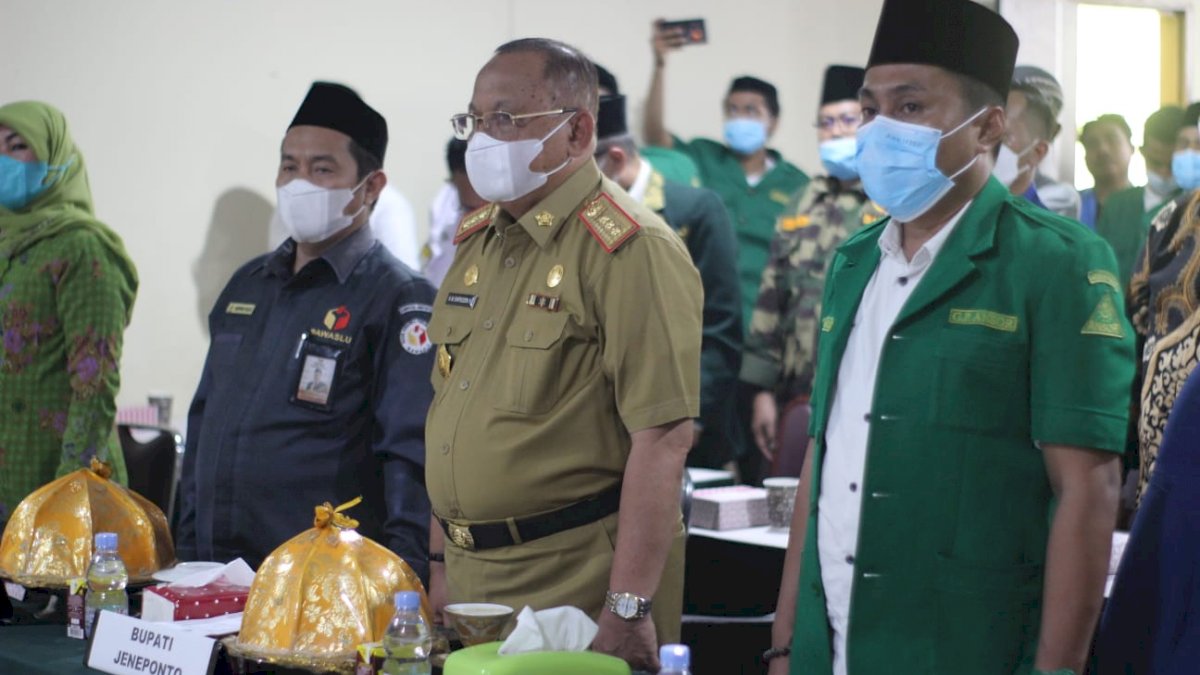 Hadiri Pelantikan Pengurus GP Ansor Jeneponto, Ini Harapan Sekda
