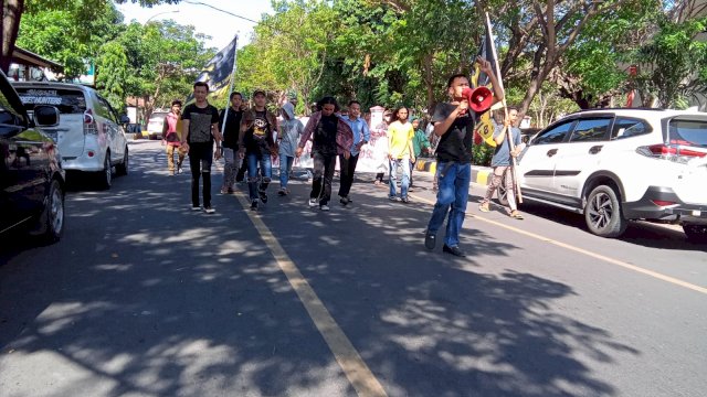 Suasana Aksi Unjuk Rasa di Jeneponto, Kamis 21/10/2021 (Dedi)