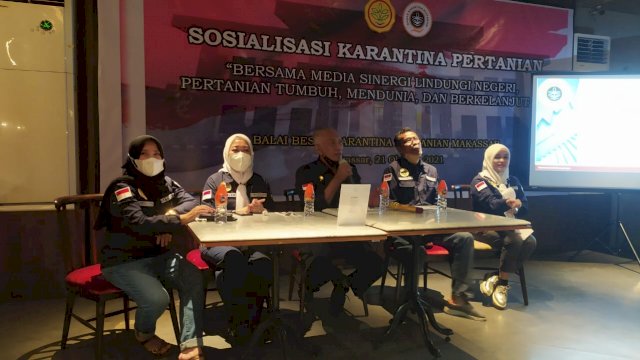 Kepala Balai Besar Karantina Pertanian Makassar Lutfhi Natsir, Kamis 21/10/2021 (Sulselsatu / Jahr Majid