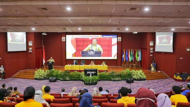 Wali Kota Makassar Danny Pomanto menjadi Narasumber di Kampus UNM, Selasa 26/10/2021 (Ist)