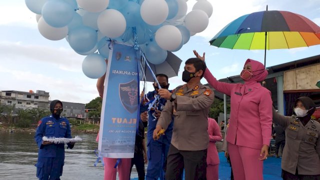 Peluncuran Ambulance Laut Oleh Polda Sulsel (Sulselsatu Sri Wahyudi Astuti)