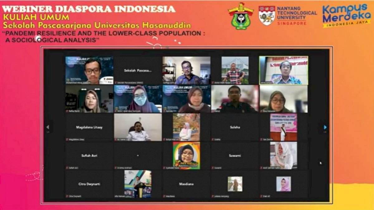 Sekolah Pascasarjana Unhas Gelar Kuliah Umum, Bahas Mengenai Pandemic Resilience