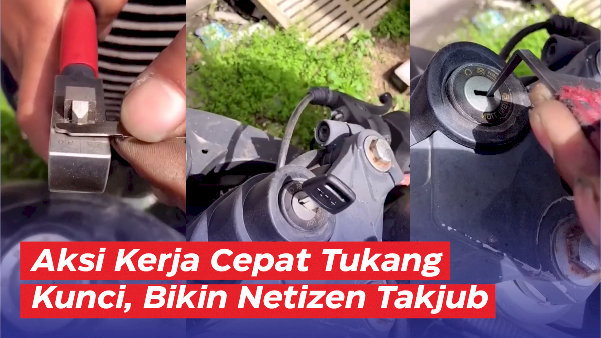 VIDEO: Aksi Kerja Cepat Tukang Kunci, Bikin Netizen Takjub