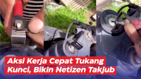 VIDEO: Aksi Kerja Cepat Tukang Kunci, Bikin Netizen Takjub