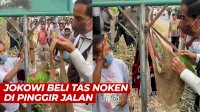 VIDEO: Tiba di Sentani, Jokowi Beli Tas Noken di Pinggir Jalan
