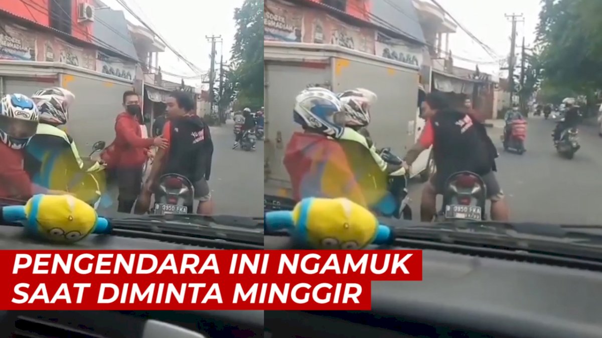 VIDEO: Halangi Ambulans, Pengendara Ini Malah Ngamuk Saat Diminta Minggir
