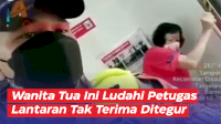 VIDEO: Keterlaluan, Wanita Tua Ini Ludahi Petugas Lantaran Ditegur Tak Gunakan Masker