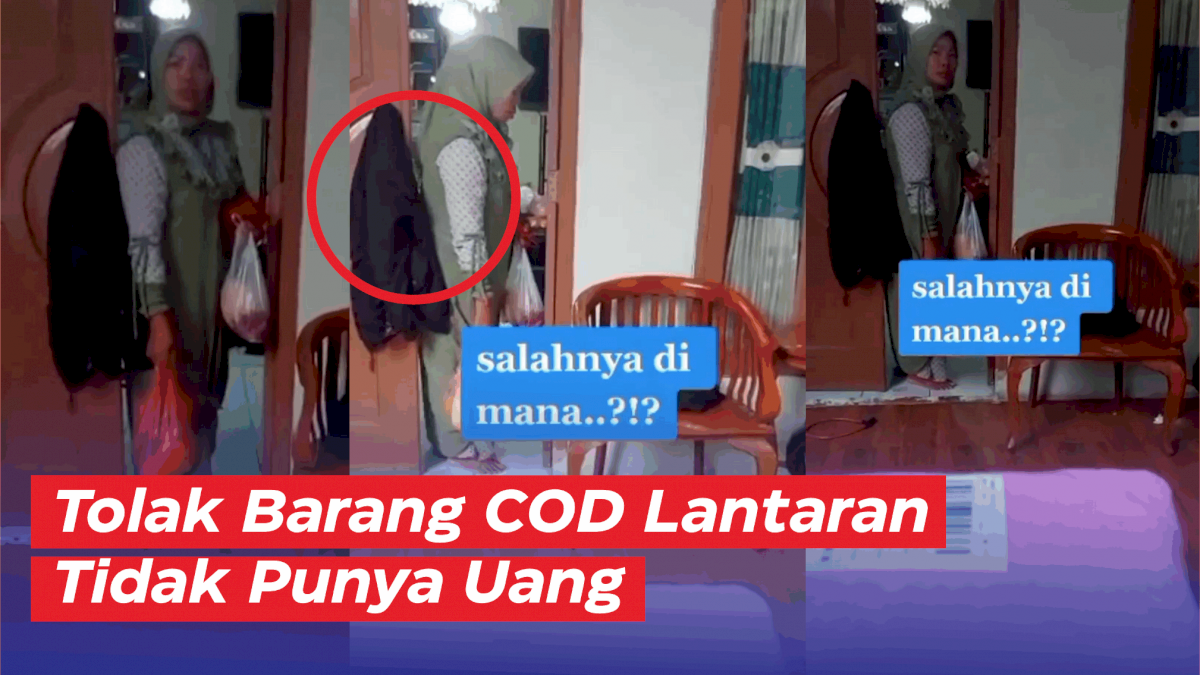 VIDEO: Emak-emak Tolak Barang COD Lantaran Tidak Punya Uang