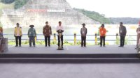 Andi Iwan Aras Dampingi Jokowi Resmikan Bendungan Karalloe di Gowa